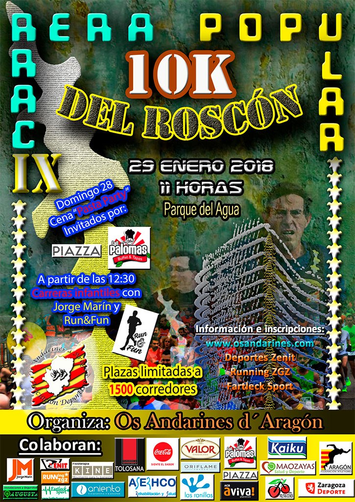 CARRERA POPULAR 10K DEL ROSCÓN ZARAGOZA 2018 - Iscriviti
