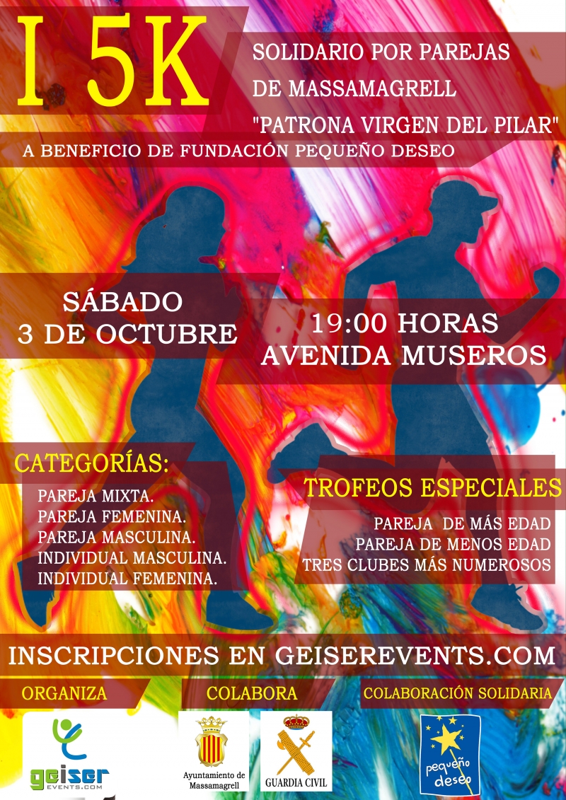 I 5K SOLIDARIO POR PAREJAS “VIRGEN DEL PILAR” MASSAMAGRELL - Inscris-toi