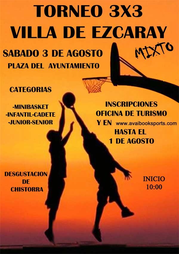 TORNEO 3X3 MIXTO VILLA DE EZCARAY - Inscreva-se