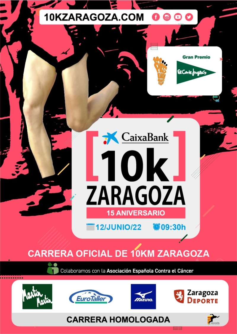 XV CAIXABANK 10K ZARAGOZA 2022 - Inscríbete