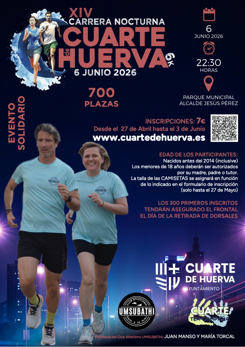 XIV CARRERA NOCTURNA DE CUARTE DE HUERVA - Prijava