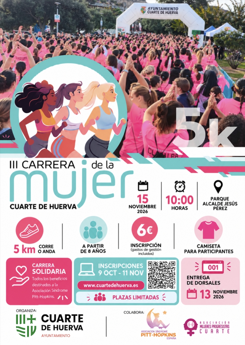 III CARRERA DE LA MUJER DE CUARTE DE HUERVA - Inscríbete