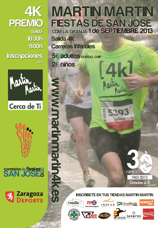 I CARRERA POPULAR MARTIN MARTIN 4K - Inscreva-se