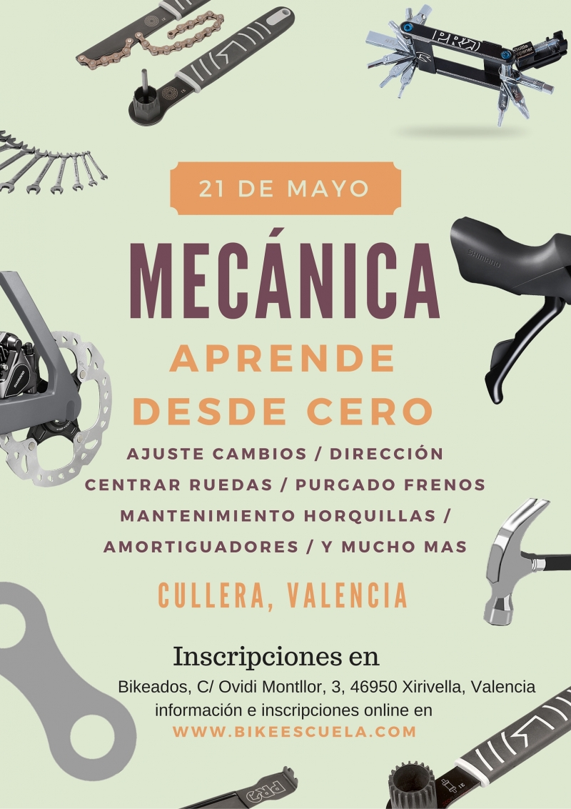 CULLERA, VALENCIA: CURSO INTENSIVO DE MECÁNICA - MTB Y CTRA - Register