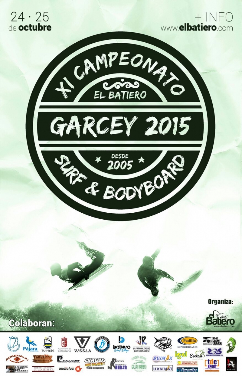 XI CAMPEONATO DE SURF Y BODYBOARD DE GARCEY - Inscriu-te