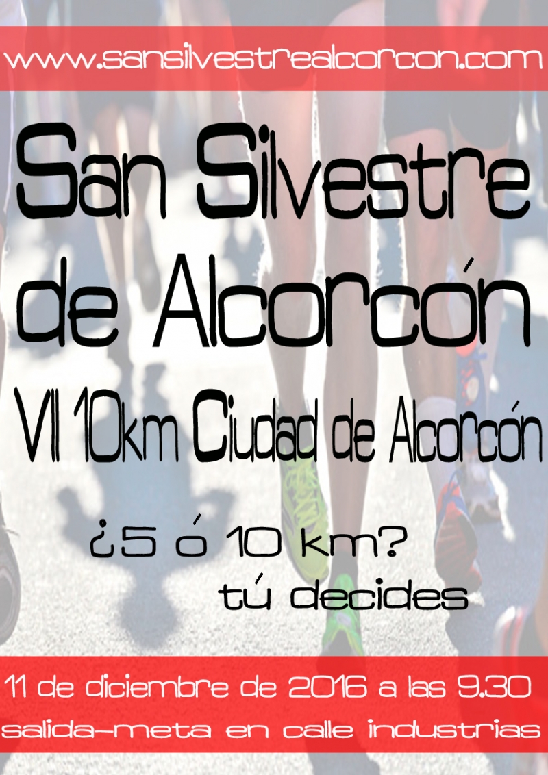 SAN SILVESTRE DE ALCORCÓN 2016-VII 10 KM. CIUDAD DE ALCORCÓN - Prijava