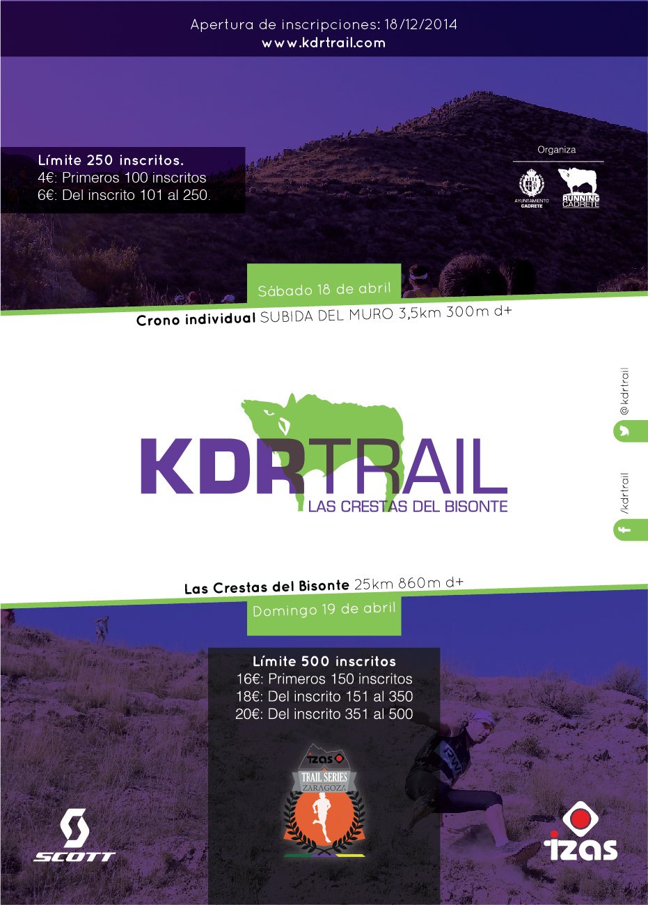 KDRTRAIL LAS CRESTAS DEL BISONTE - Inscreva-se