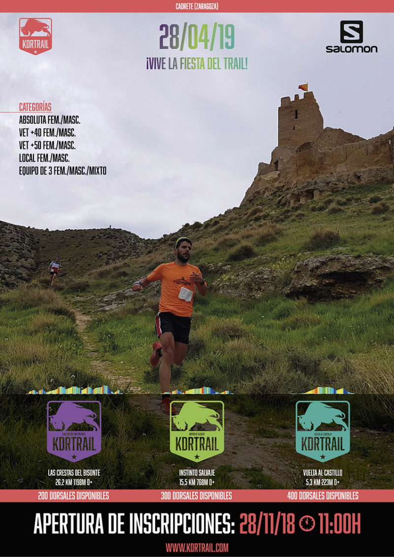 KDRTRAIL 2019: INSTINTO SALVAJE - Inscríbete