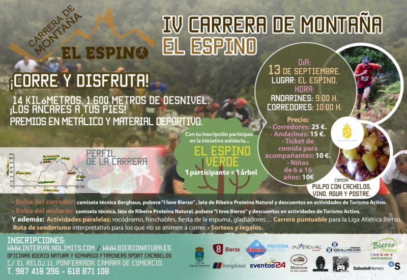 IV CARRERA MONTAÑA EL ESPINO - Inscríbete
