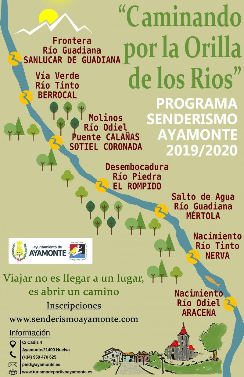 PROGRAMA DE RUTAS DE SENDERISMO 2019/2020 DEL PMD AYAMONTE - Inscríbete