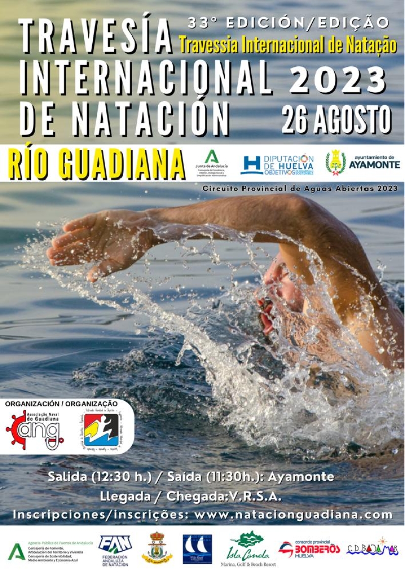 TRAVESÍA INTERNACIONAL DE NATACIÓN  RÍO GUADIANA 2023 - Inscris-toi
