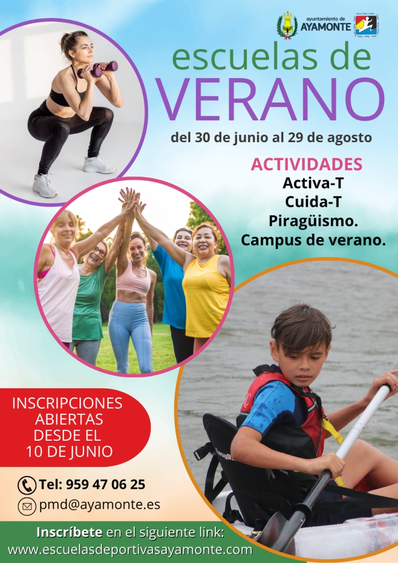 ESCUELAS DEPORTIVAS VERANO 2025 AYAMONTE - Iscriviti