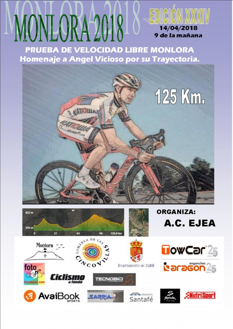 XXXIV EDICION MONLORA - PRUEBA DE VELOCIDAD LIBRE - Inscriu-te
