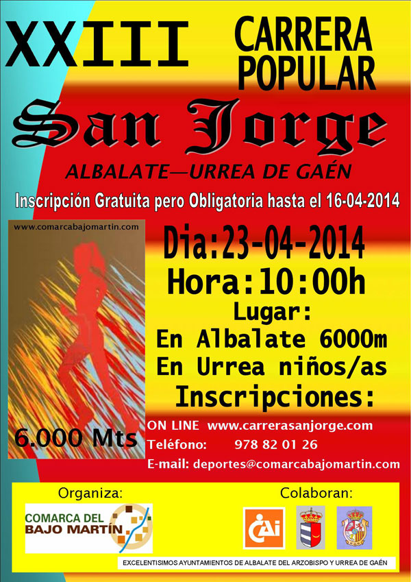 XXIII CARRERA DE SAN JORGE - Iscriviti