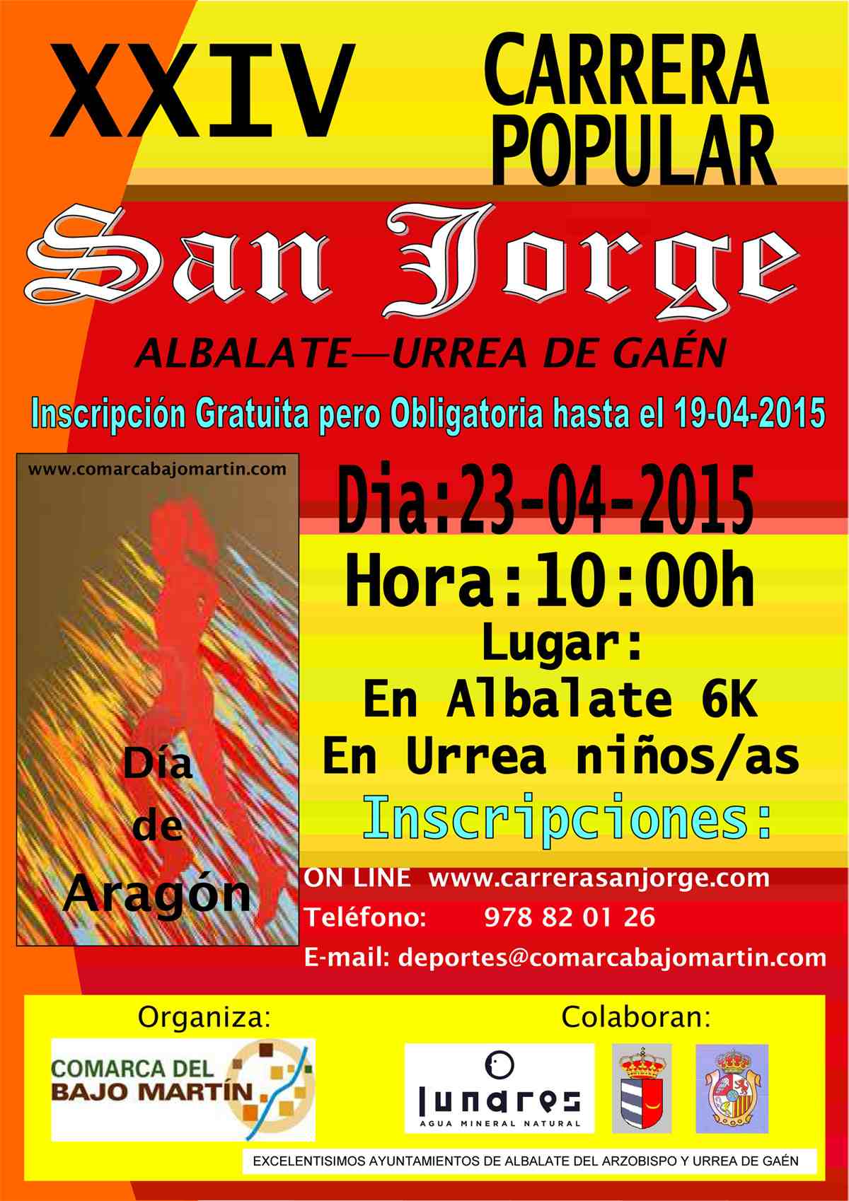 XXIV CARRERA DE SAN JORGE - Inscríbete