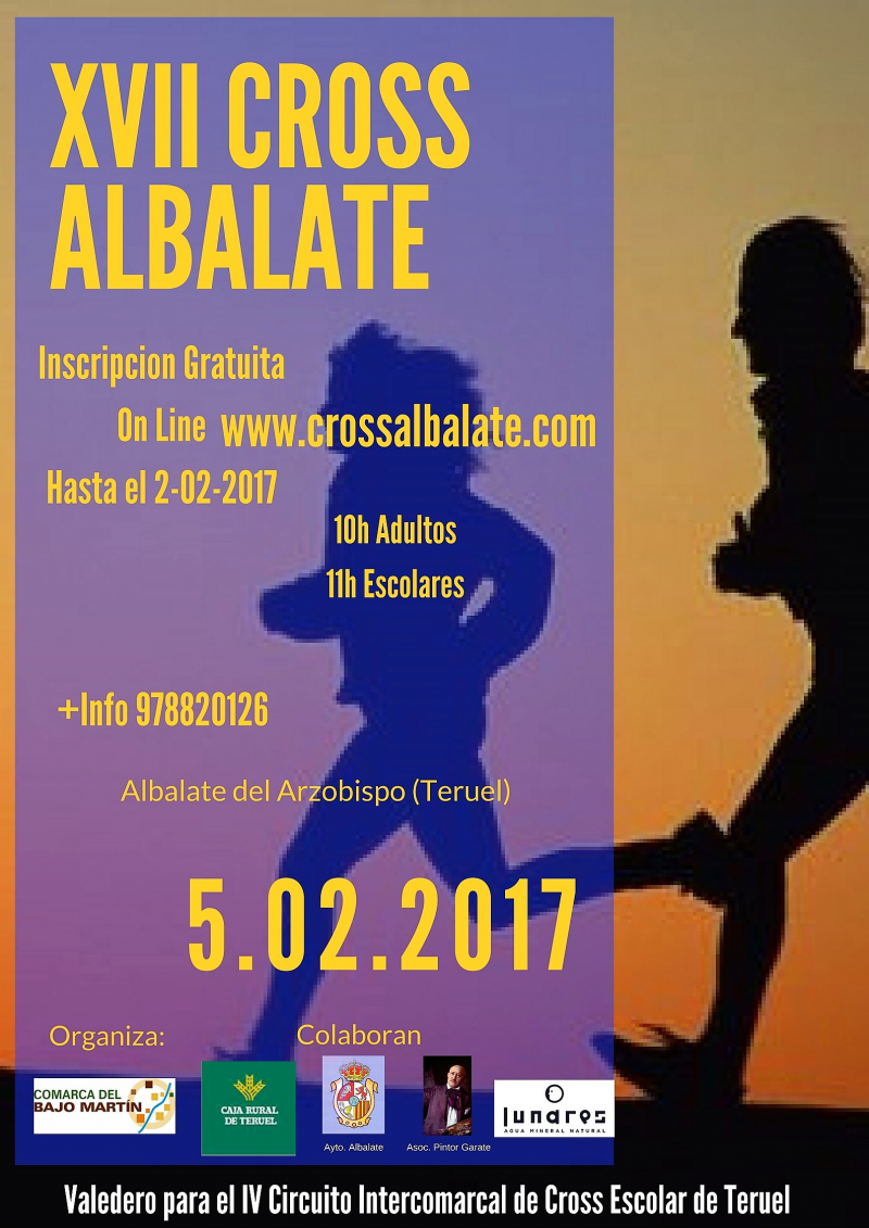 XVII CROSS DE ALBALATE  - Inskriba zaitez