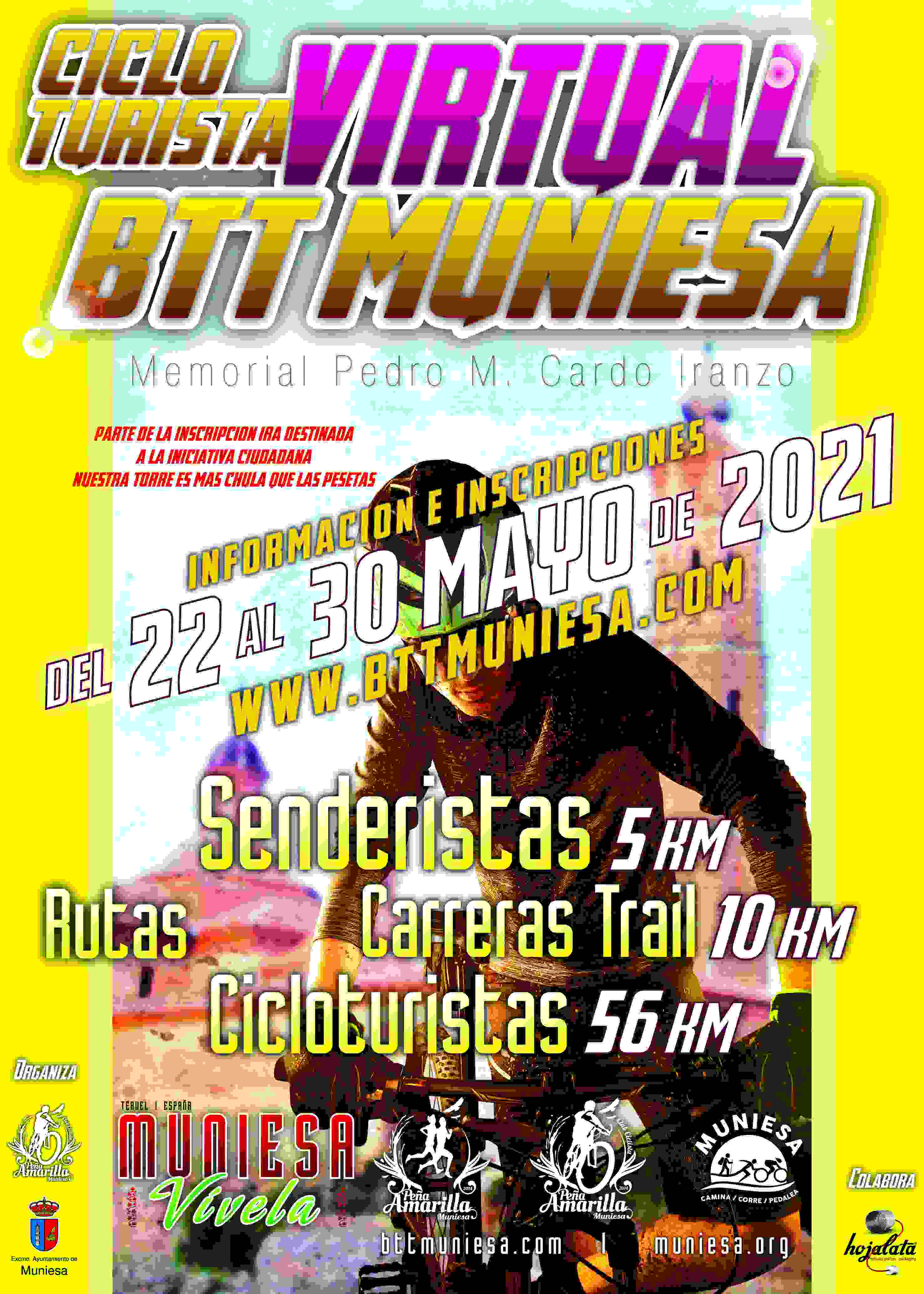 CICLOTURISTA VIRTUAL BTT MUNIESA - Inscreva-se