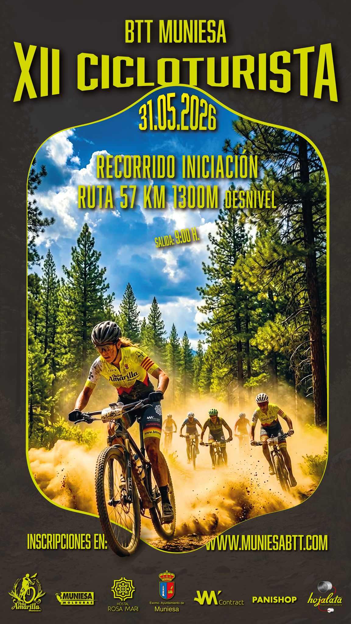XII BTT MUNIESA - Inscríbete
