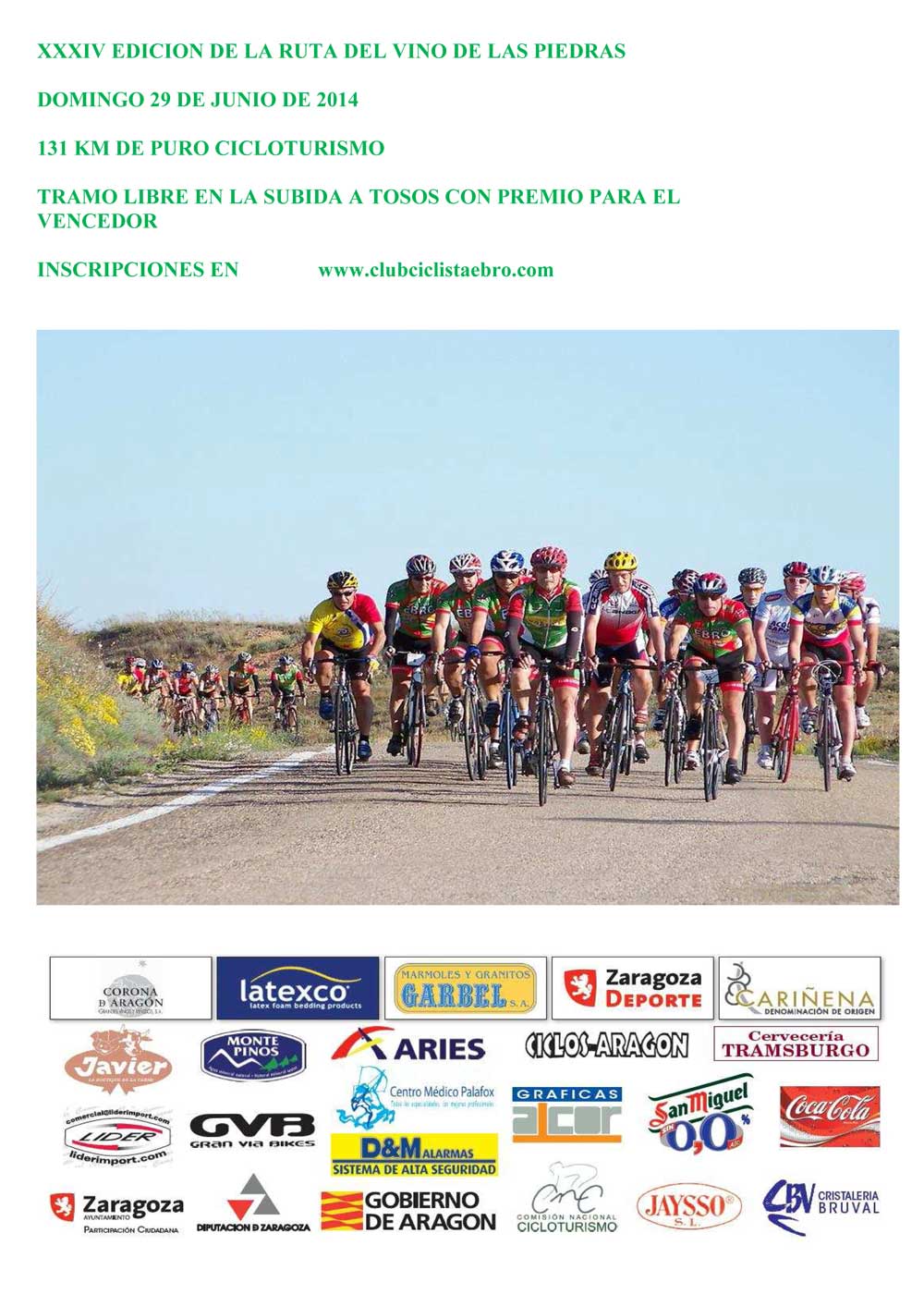 XXXIV RUTA DEL VINO DE LAS PIEDRAS - Inscríbete