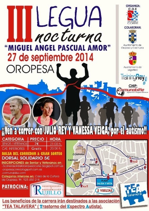 III LEGUA NOCTURNA OROPESA - Prijava
