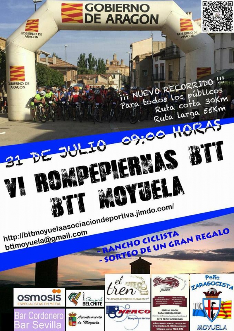 VI ROMPEPIERNAS BTT MOYUELA   - Iscriviti