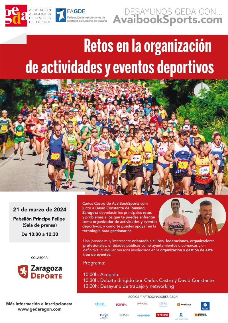 DESAYUNOS DE TRABAJO GEDA CON... AVAIBOOKSPORTS.COM - Inscríbete