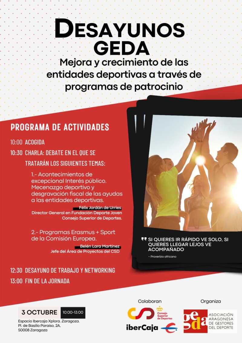 DESAYUNO DE TRABAJO CON EL CSD Y GEDA - Register