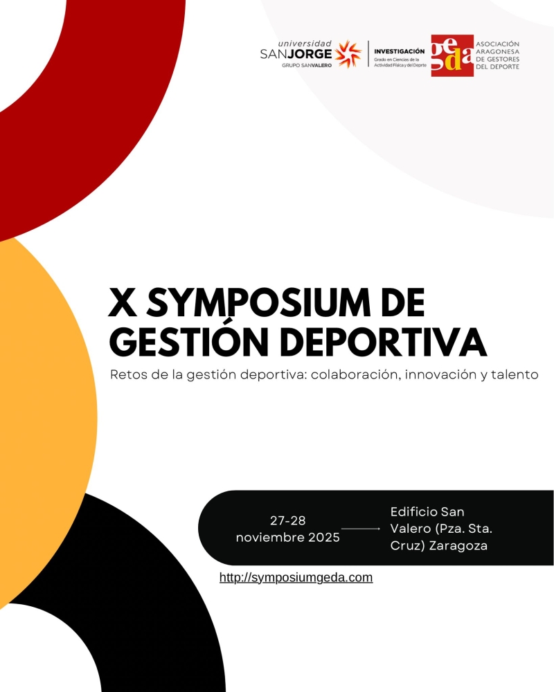 X SYMPOSIUM ARAGONÉS DE GESTIÓN EN EL DEPORTE 2025 - Inscriu-te