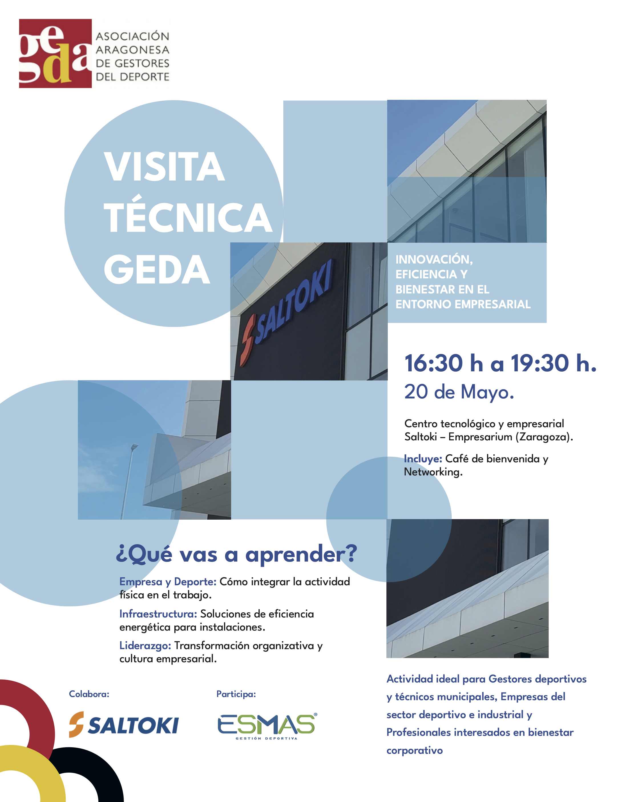 VISITA TÉCNICA GEDA ARAGÓN - SALTOKI - Inscríbete