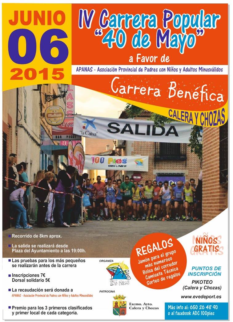 IV CARRERA POPULAR 40 DE MAYO - Register