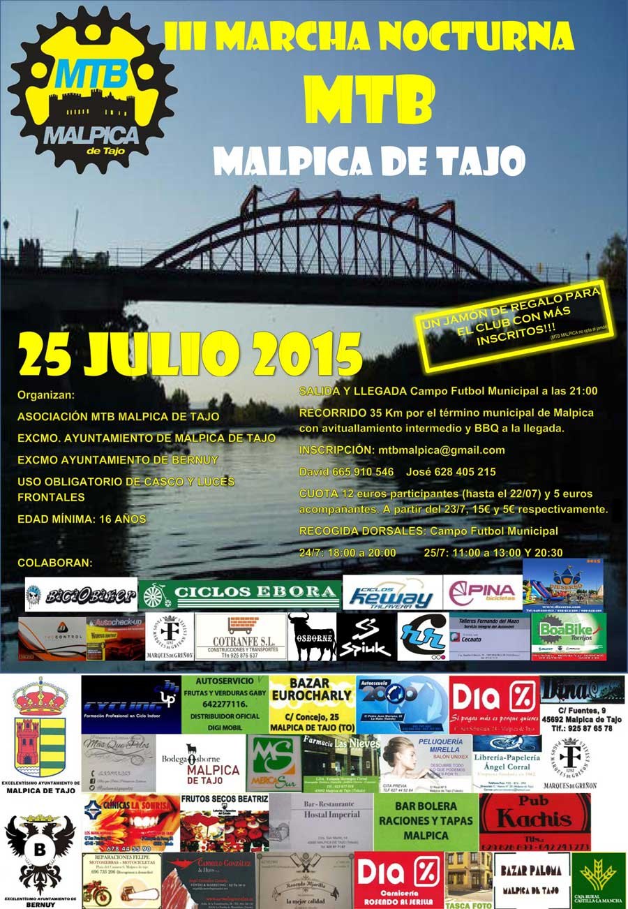 III MARCHA MTB NOCTURNA MALPICA DE TAJO - Register