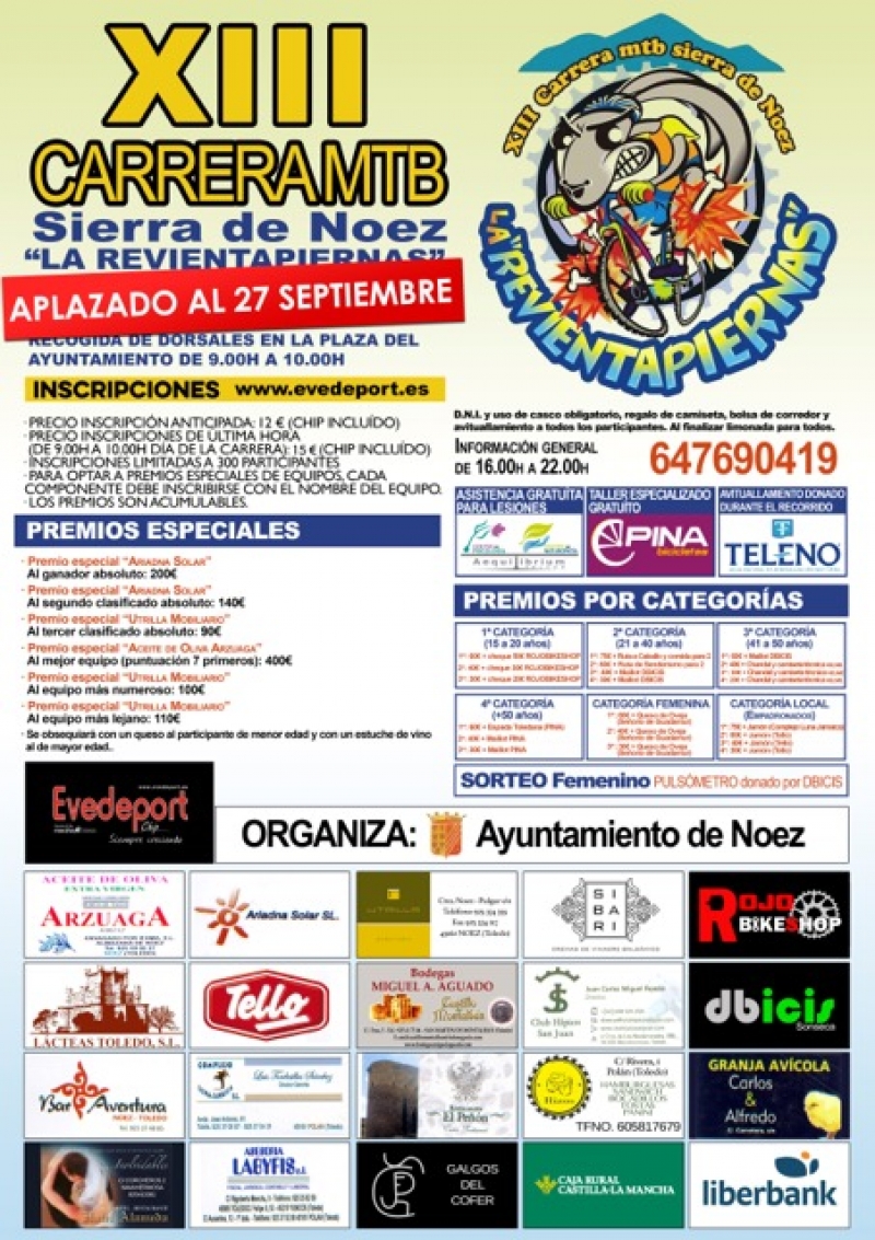 XIII MTB SIERRA DE NOEZ  - Inscríbete