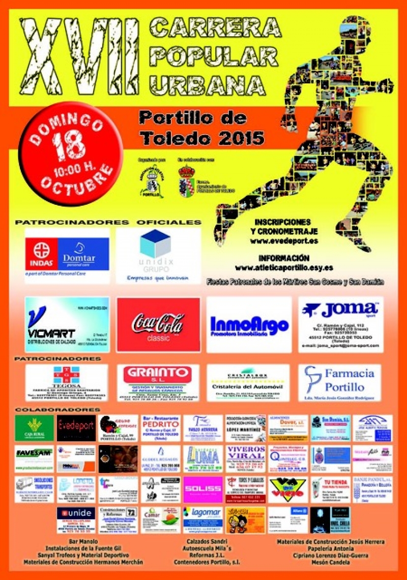 XVII CARRERA POPULAR PORTILLO DE TOLEDO - Inscríbete