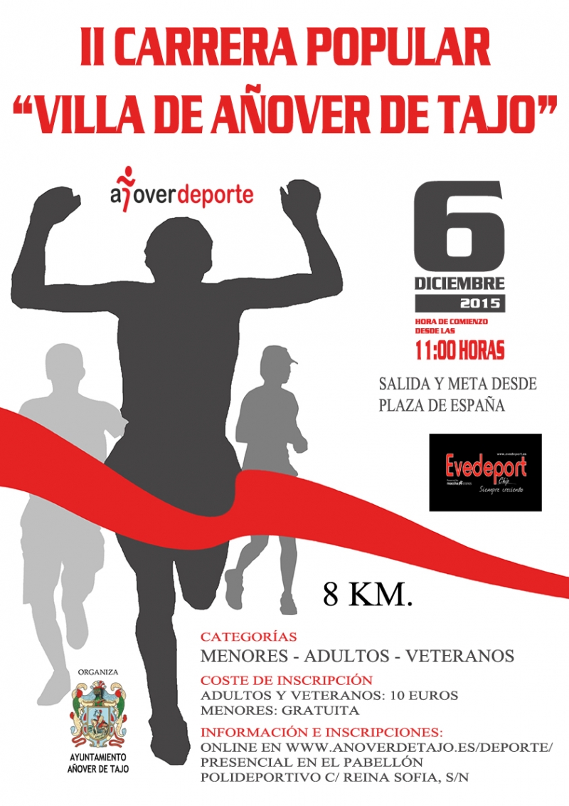 II CARRERA POPULAR VILLA DE AÑOVER DE TAJO  - Inscríbete