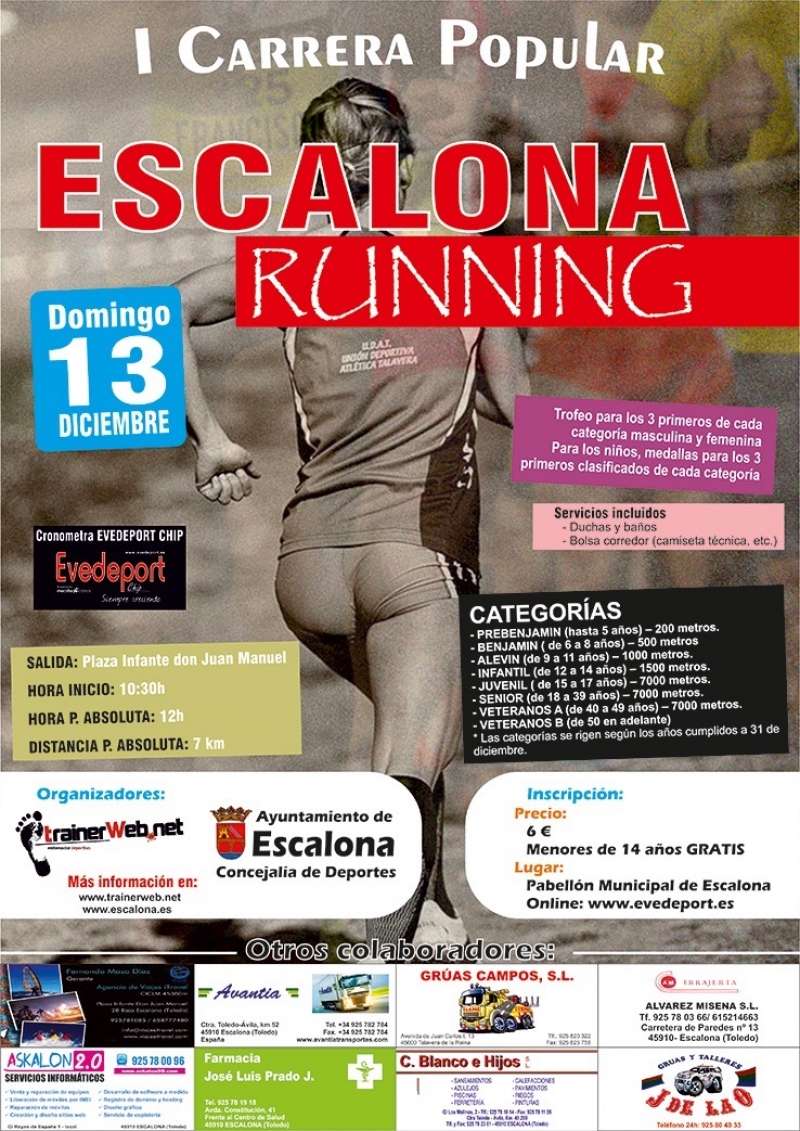 I CARRERA ESCALONA RUNNING - Inscríbete