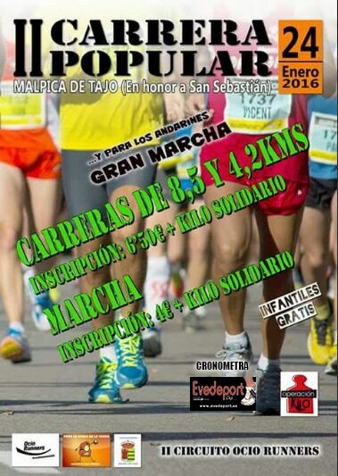II CARRERA POPULAR MALPICA DE TAJO - Register