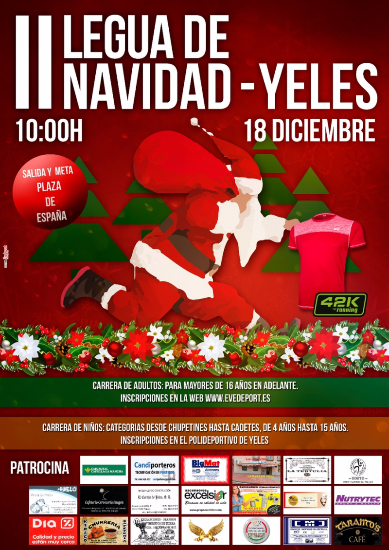 II LEGUA DE NAVIDAD-YELES - Inscríbete