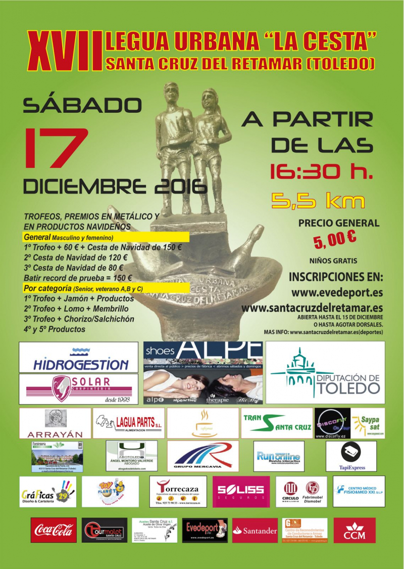 XVII LEGUA URBANA DE NAVIDAD-LA CESTA - Prijava