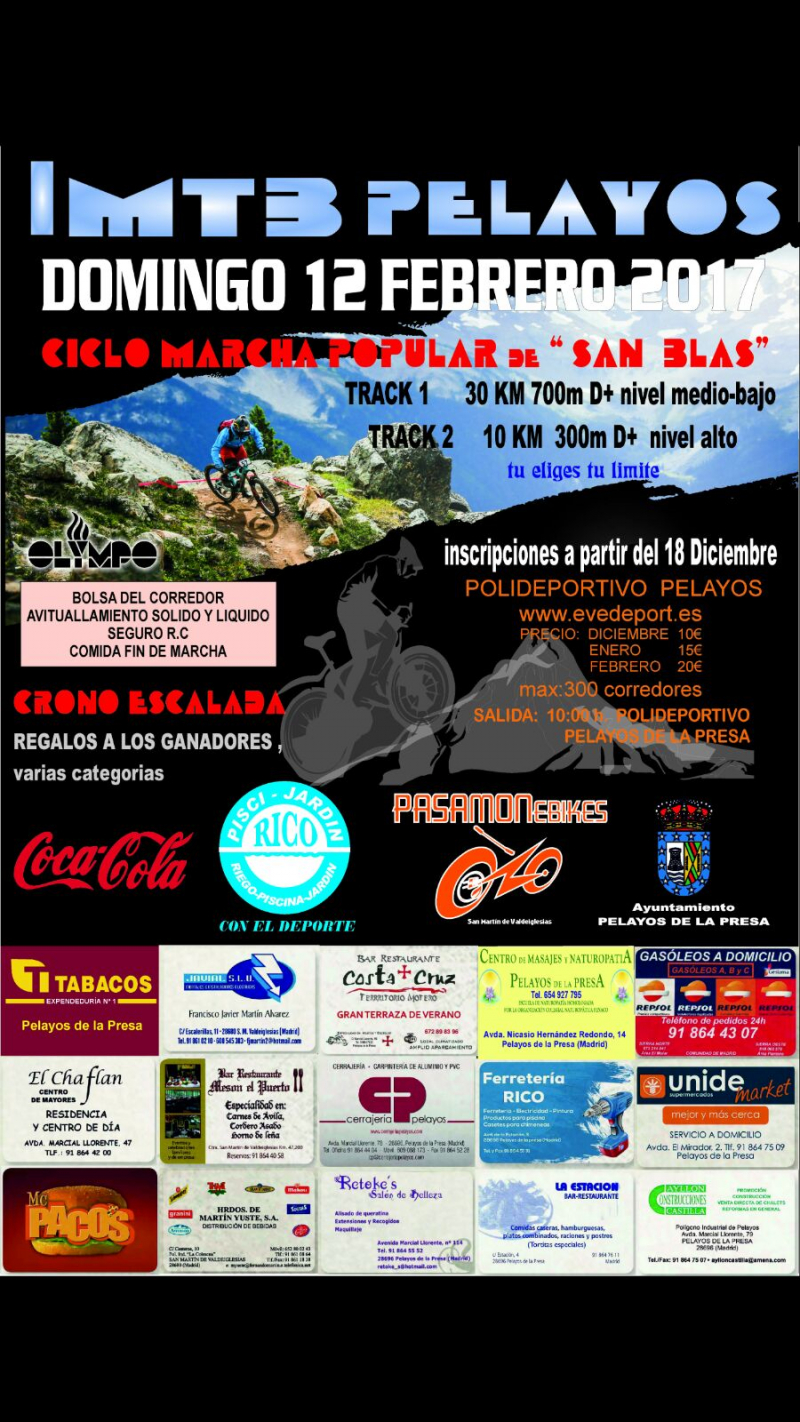 I MTB PELAYOS DE LA PRESA - Register