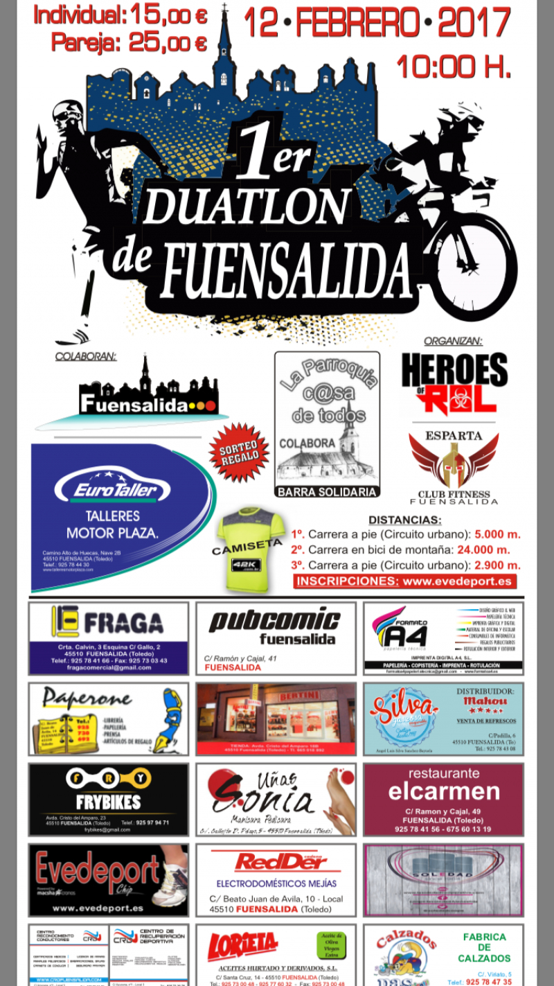 I DUATLON VILLA DE FUENSALIDA - Inskriba zaitez