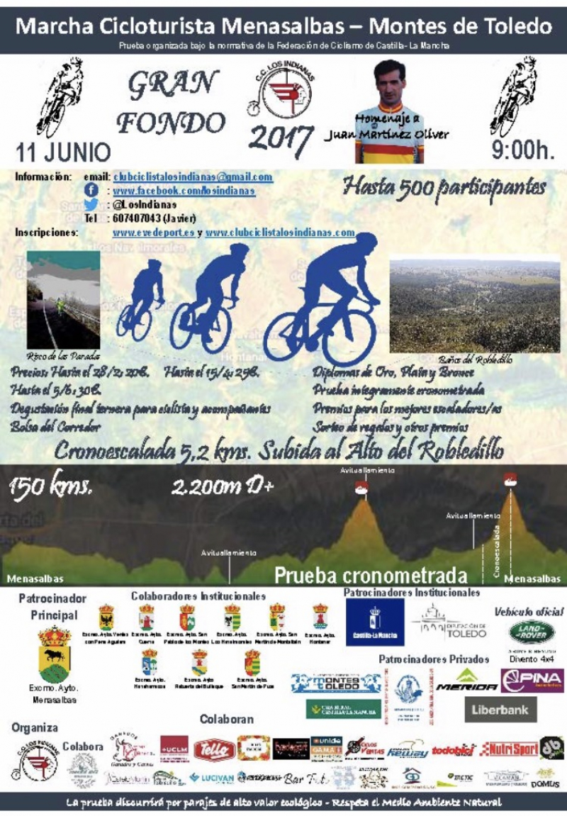I MARCHA CICLOTURISTA MENASALBAS-MONTES DE TOLEDO - Inskriba zaitez