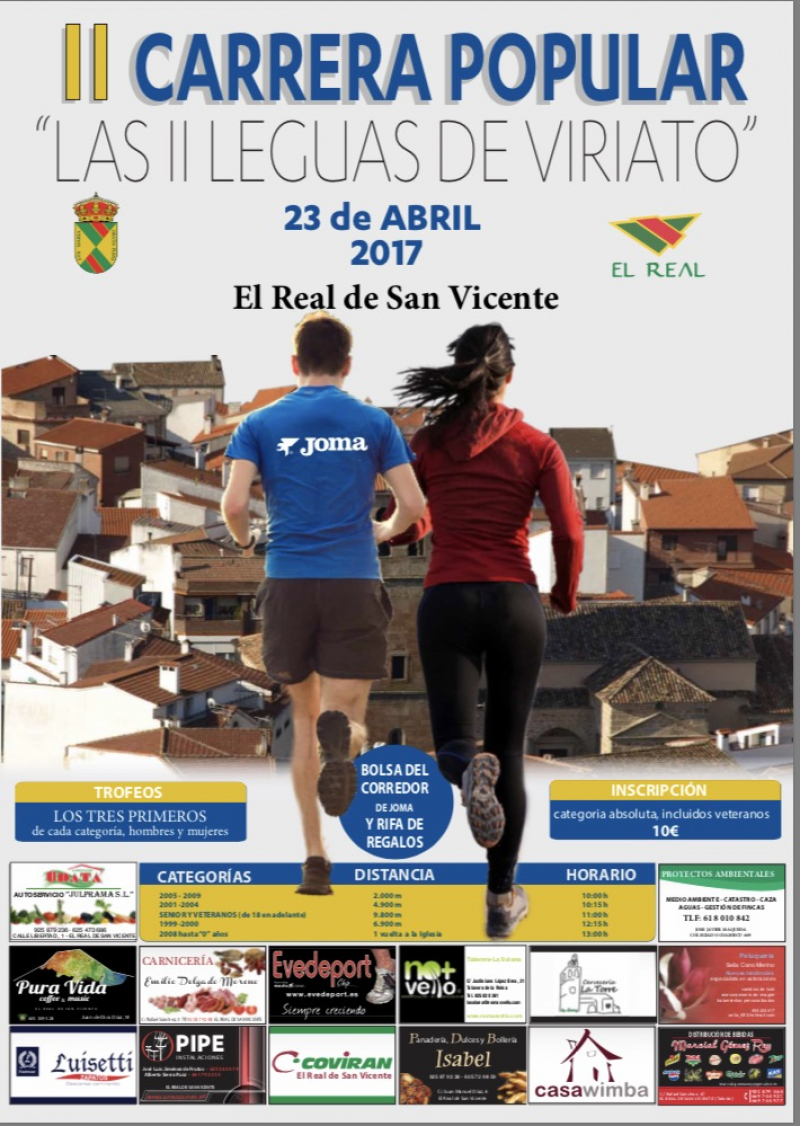II CARRERA LAS DOS LEGUAS DE VIRIATO - Register