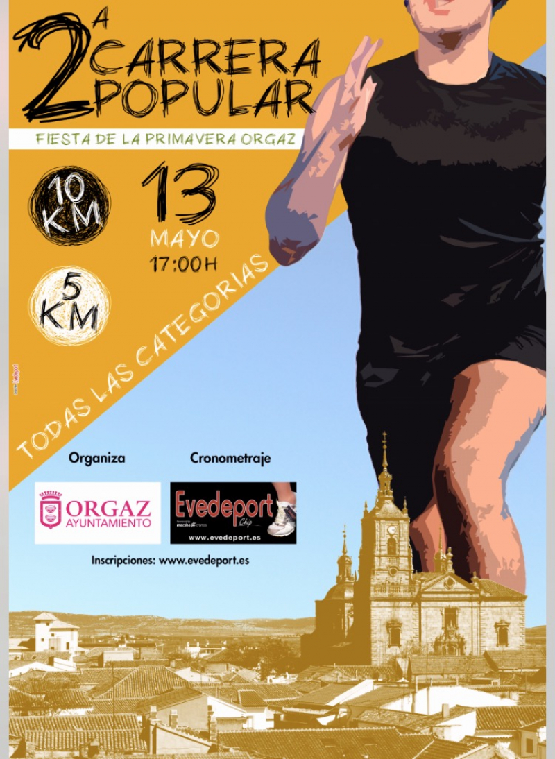 II CARRERA FIESTAS DE LA PRIMAVERA DE ORGAZ - Register