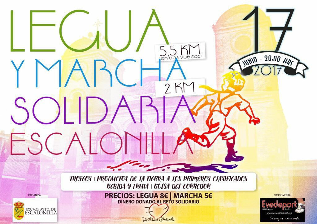 LEGUA Y MARCHA SOLIDARIA ESCALONILLA - Inscríbete