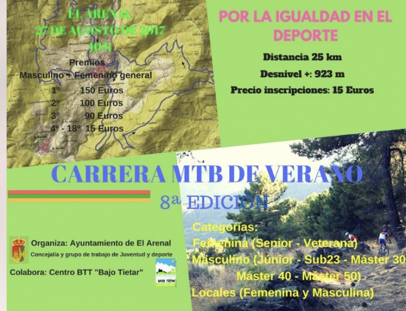 VIII CARRERA MTB DE VERANO EL ARENAL - Iscriviti