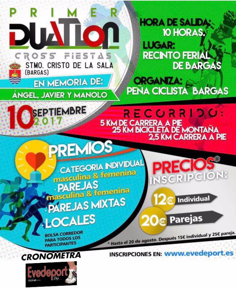 I DUATLON CROSS FIESTAS STMO.CRISTO DE LA SALA-BARGAS - Inskriba zaitez