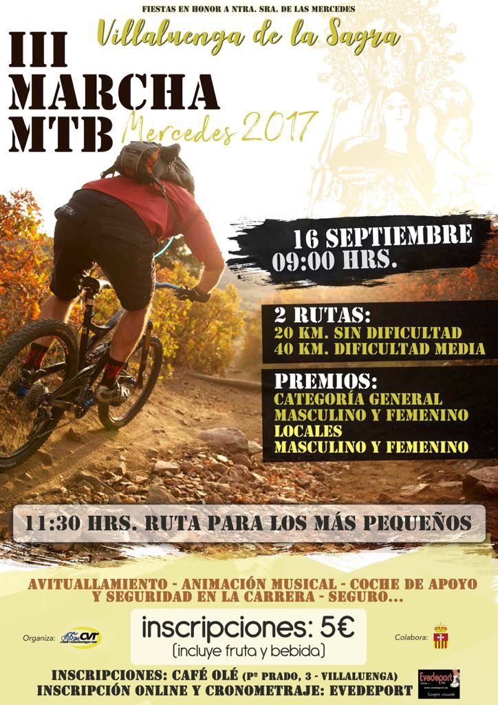 II MARCHA MTB MERCEDES 2017 - Inscríbete