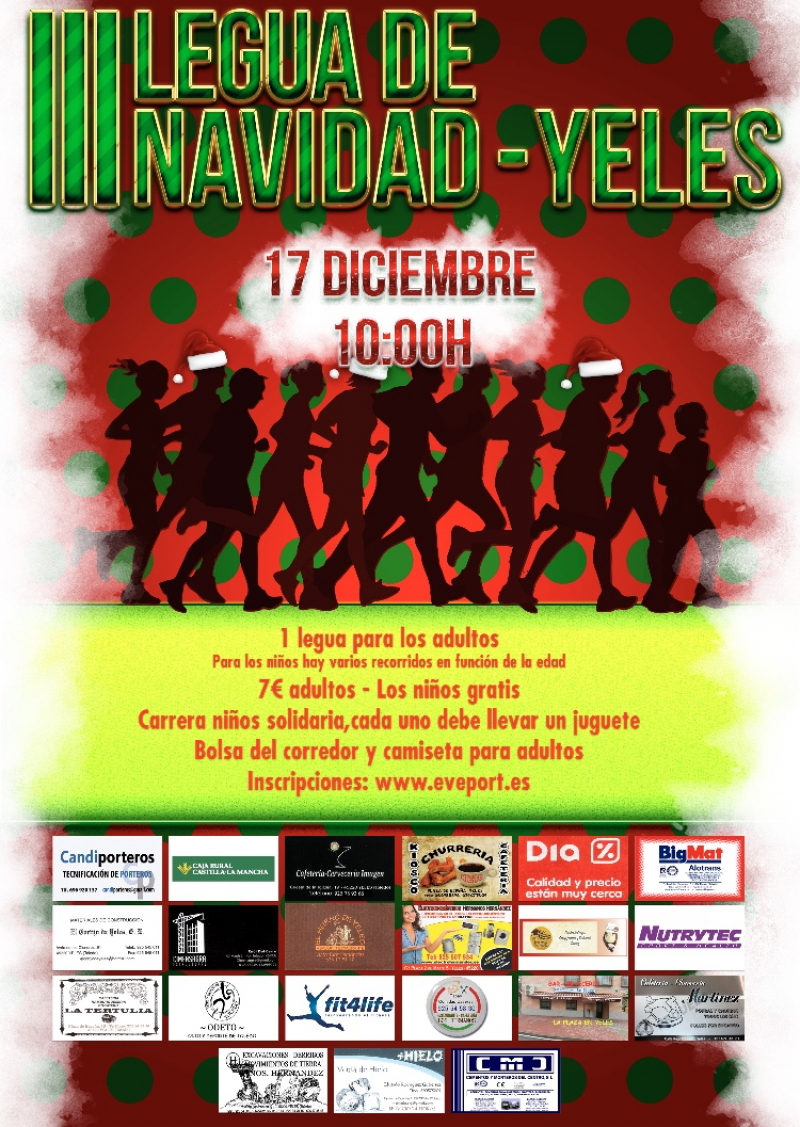 III LEGUA DE NAVIDAD-YELES - Inscríbete