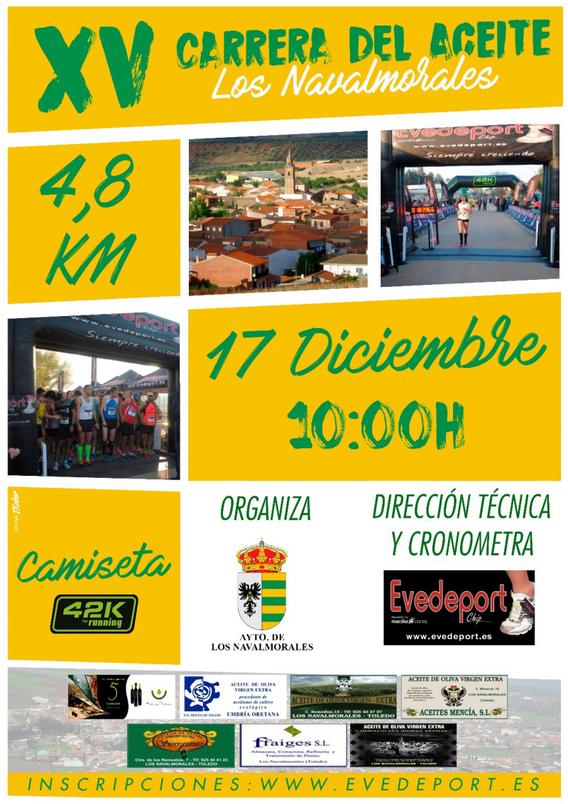 XV CARRERA DEL ACEITE DE LOS NAVALMORALES - Inscríbete