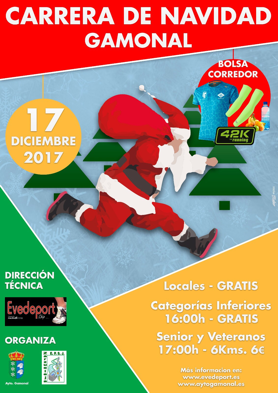 CARRERA DE NAVIDAD GAMONAL 2017 - Inscríbete